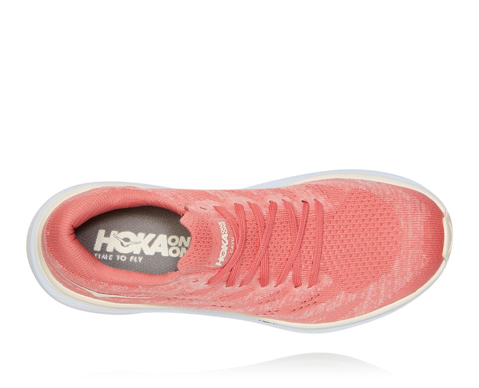 Hoka One One Cavu 3 Stabila Löparskor Dam Lantana / Eggnog | 16EBLUDWV