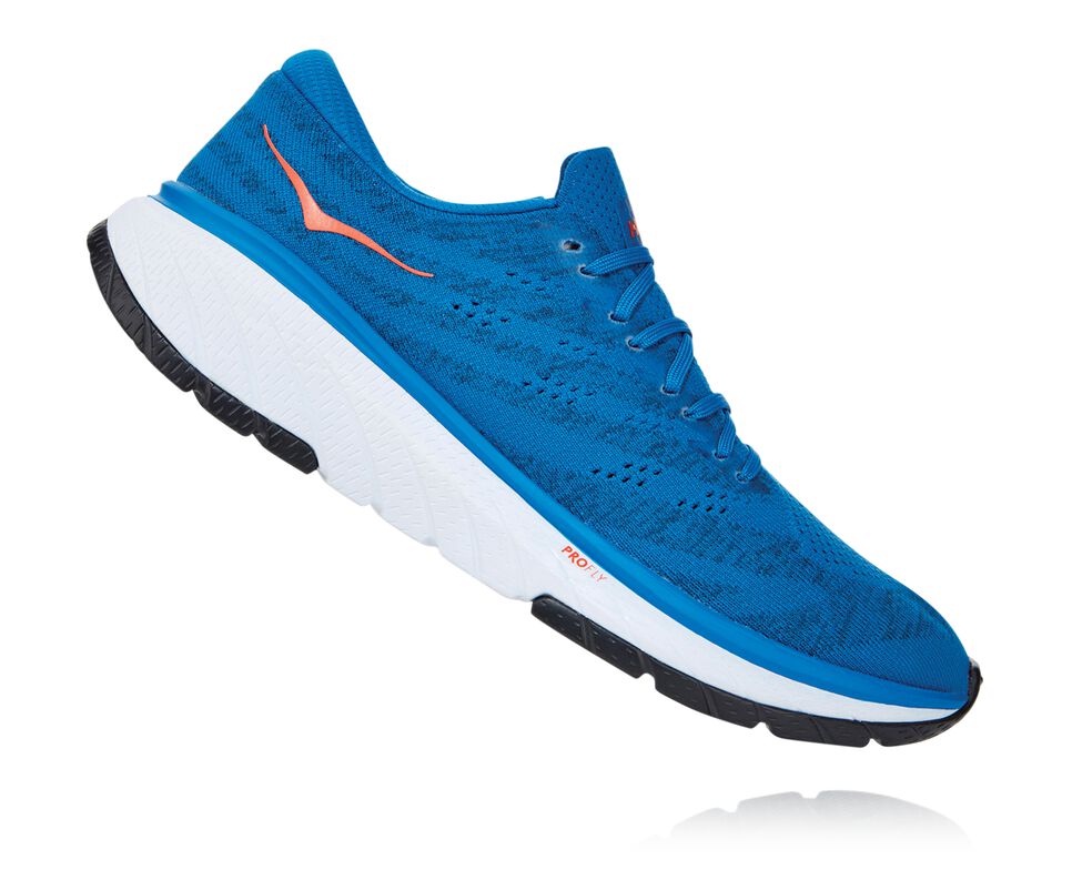 Hoka One One Cavu 3 Stabila Löparskor Herr Blå Vita | 41FBKGLCV