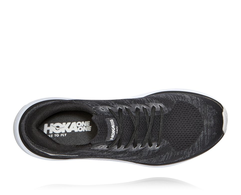 Hoka One One Cavu 3 Stabila Löparskor Herr Svarta Vita | 51LMAPZSU