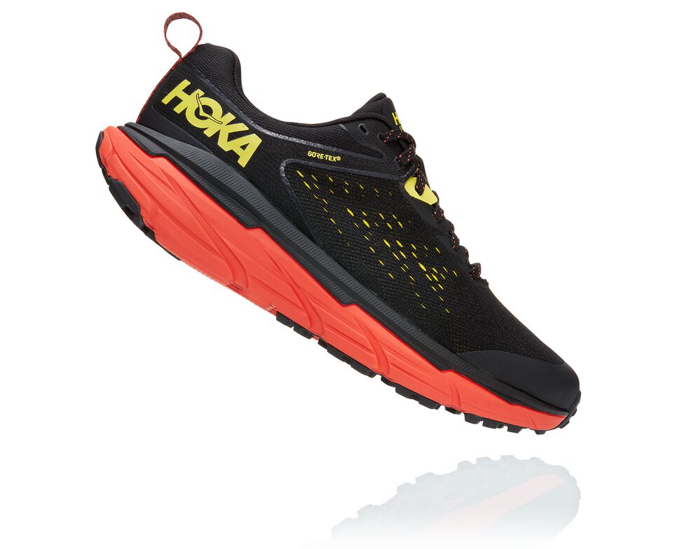 Hoka One One Challenger ATR 6 GORE-TEX Trail löparskor Herr Svarta Gröna | 52TFRGOIL