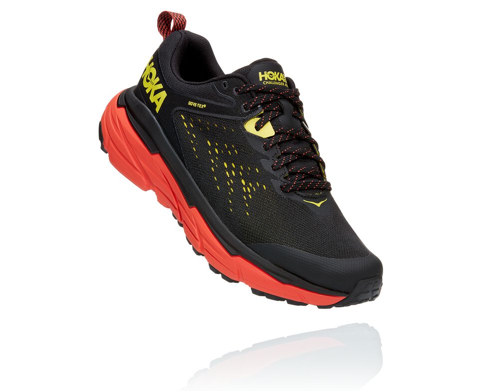 Hoka One One Challenger ATR 6 GORE-TEX Trail löparskor Herr Svarta Gröna | 52TFRGOIL