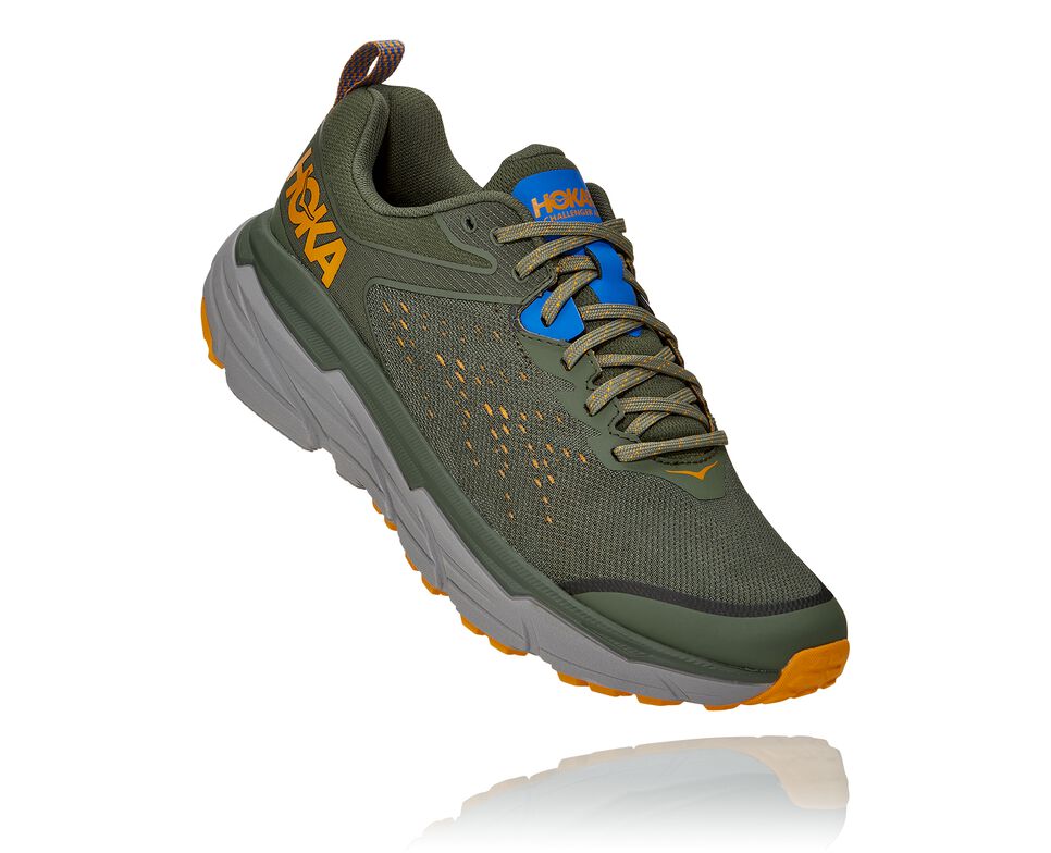 Hoka One One Challenger ATR 6 Trail löparskor Herr Thyme / Sharkskin | 07EPVYUDJ