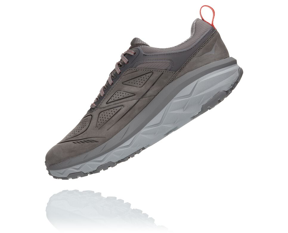 Hoka One One Challenger Low GORE-TEX Trail löparskor Herr Charcoal Gray / Fiesta | 03FWNMVUJ