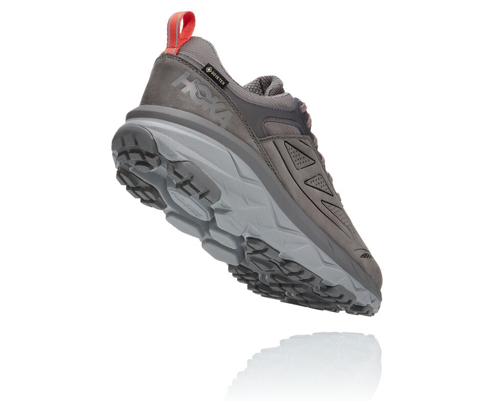 Hoka One One Challenger Low GORE-TEX Trail löparskor Herr Charcoal Gray / Fiesta | 03FWNMVUJ