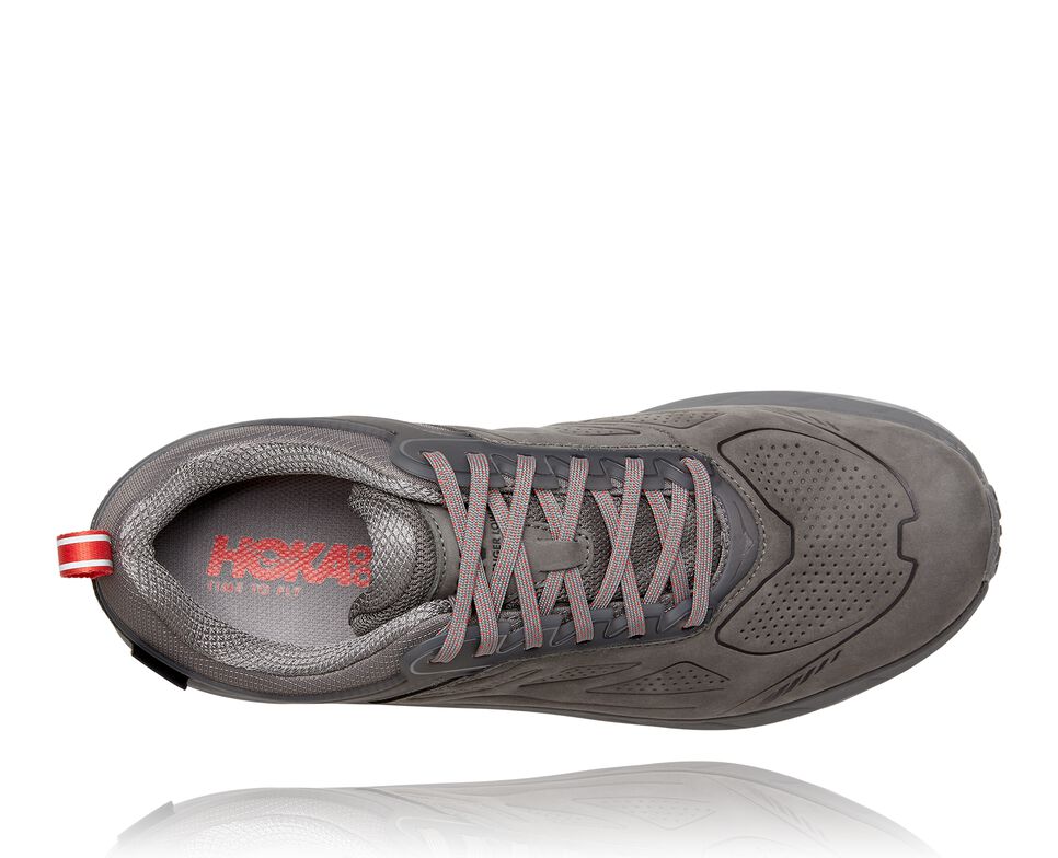 Hoka One One Challenger Low GORE-TEX Trail löparskor Herr Charcoal Gray / Fiesta | 03FWNMVUJ