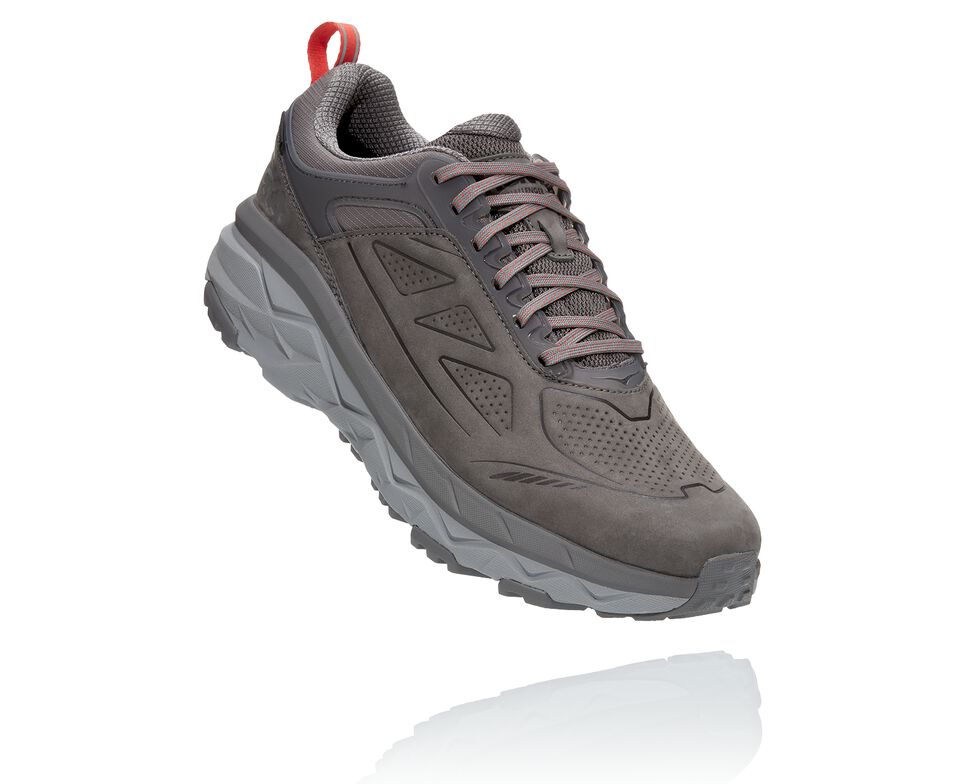 Hoka One One Challenger Low GORE-TEX Trail löparskor Herr Charcoal Gray / Fiesta | 03FWNMVUJ