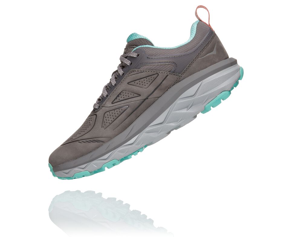 Hoka One One Challenger Low GORE-TEX Vandringskängor Dam Charcoal Gray / Wild Dove | 05TCSHEPU