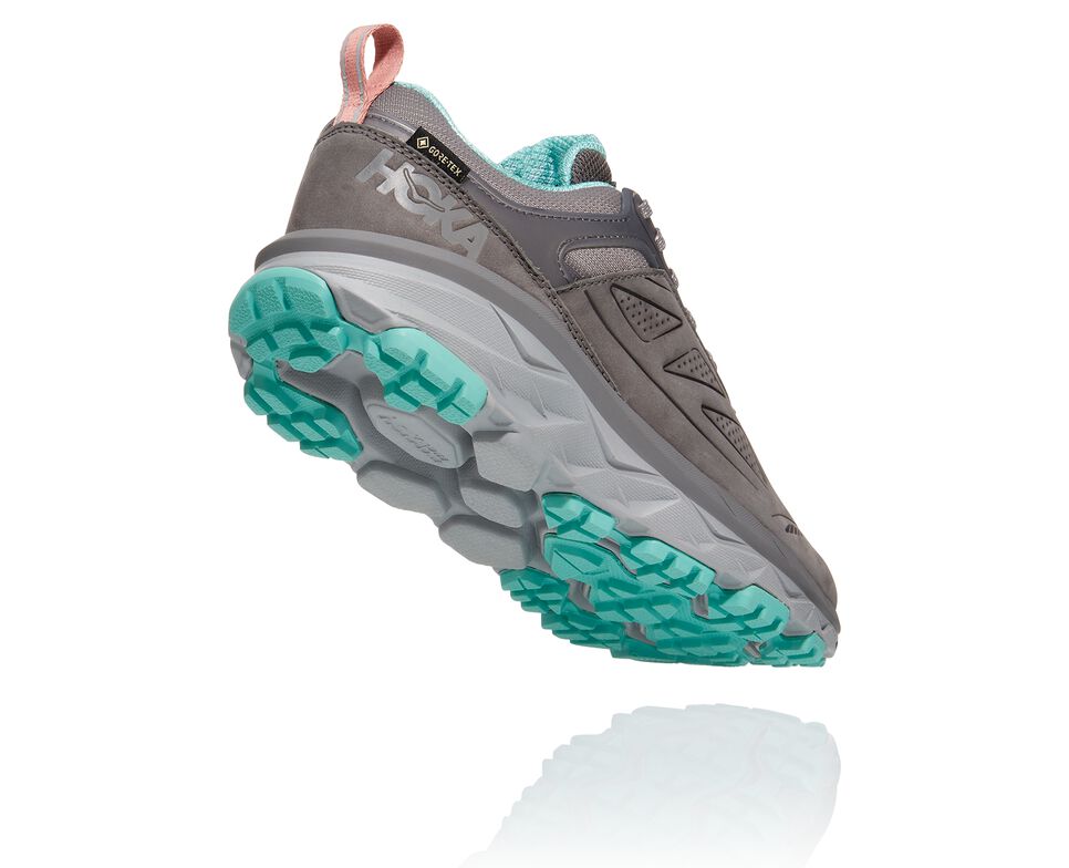 Hoka One One Challenger Low GORE-TEX Vandringskängor Dam Charcoal Gray / Wild Dove | 05TCSHEPU