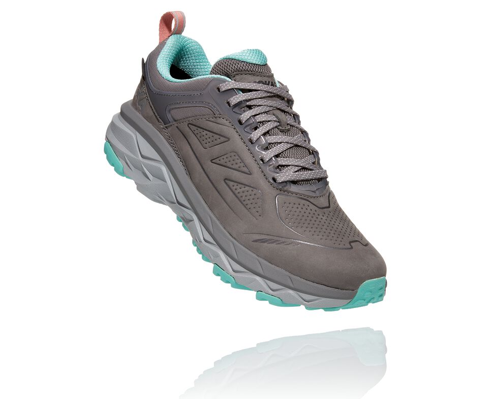 Hoka One One Challenger Low GORE-TEX Vandringskängor Dam Charcoal Gray / Wild Dove | 05TCSHEPU