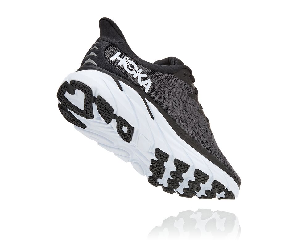 Hoka One One Clifton 8 Stabila Löparskor Dam Svarta Vita | 06XTVPRHD