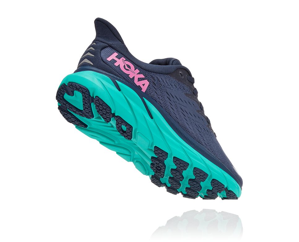 Hoka One One Clifton 8 Stabila Löparskor Dam Outer Space / Atlantis | 35DJGASVC