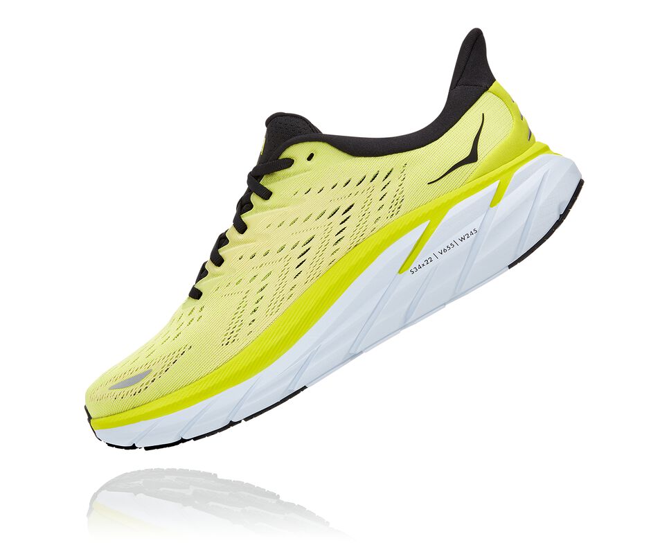 Hoka One One Clifton 8 Stabila Löparskor Herr Evening Primrose / Charlock | 64BDGPSLH