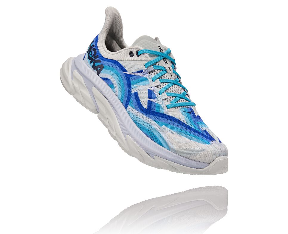 Hoka One One Clifton Edge Geometric Stabila Löparskor Unisex Blå Blå Blommiga | 65MODRVAU