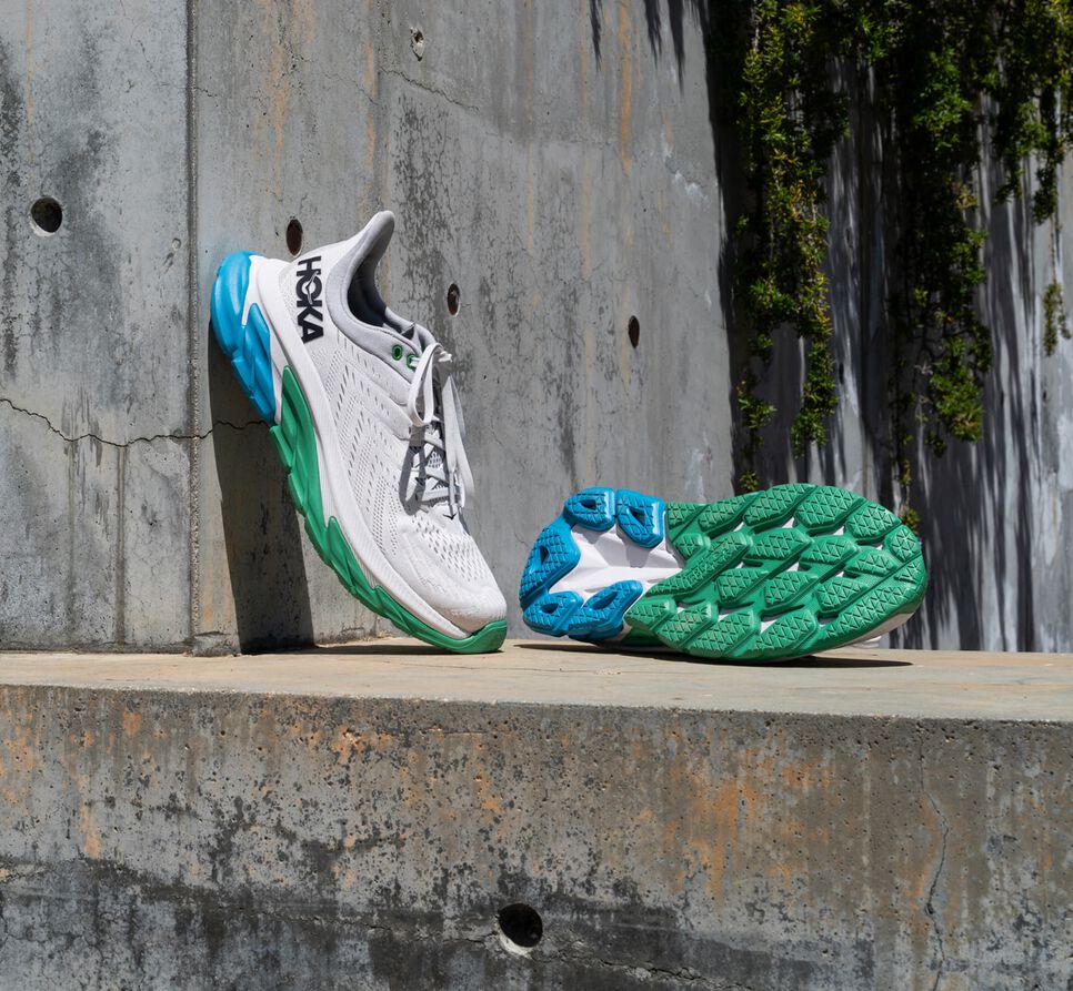 Hoka One One Clifton Edge Stabila Löparskor Herr Nimbus Cloud / Greenbriar | 12IPTAYFE