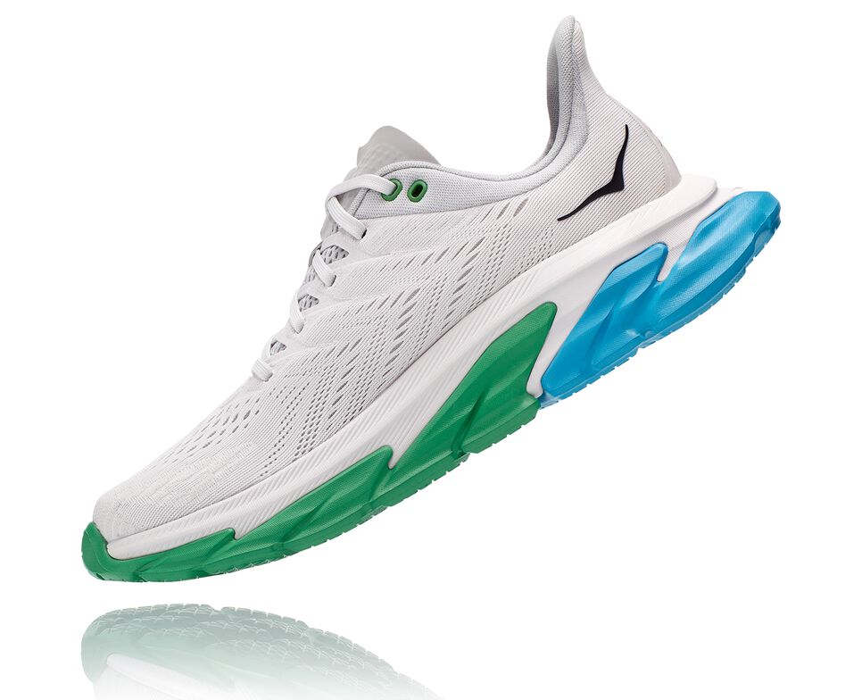 Hoka One One Clifton Edge Stabila Löparskor Herr Nimbus Cloud / Greenbriar | 12IPTAYFE