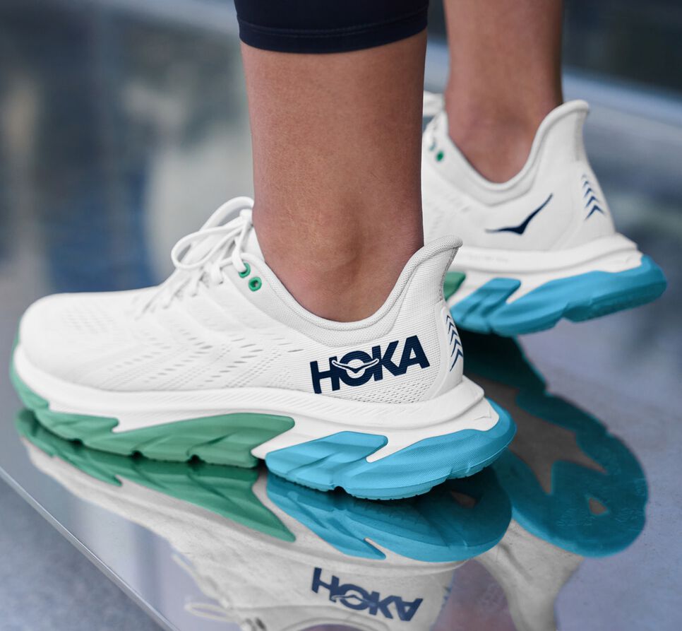 Hoka One One Clifton Edge Stabila Löparskor Herr Nimbus Cloud / Greenbriar | 12IPTAYFE