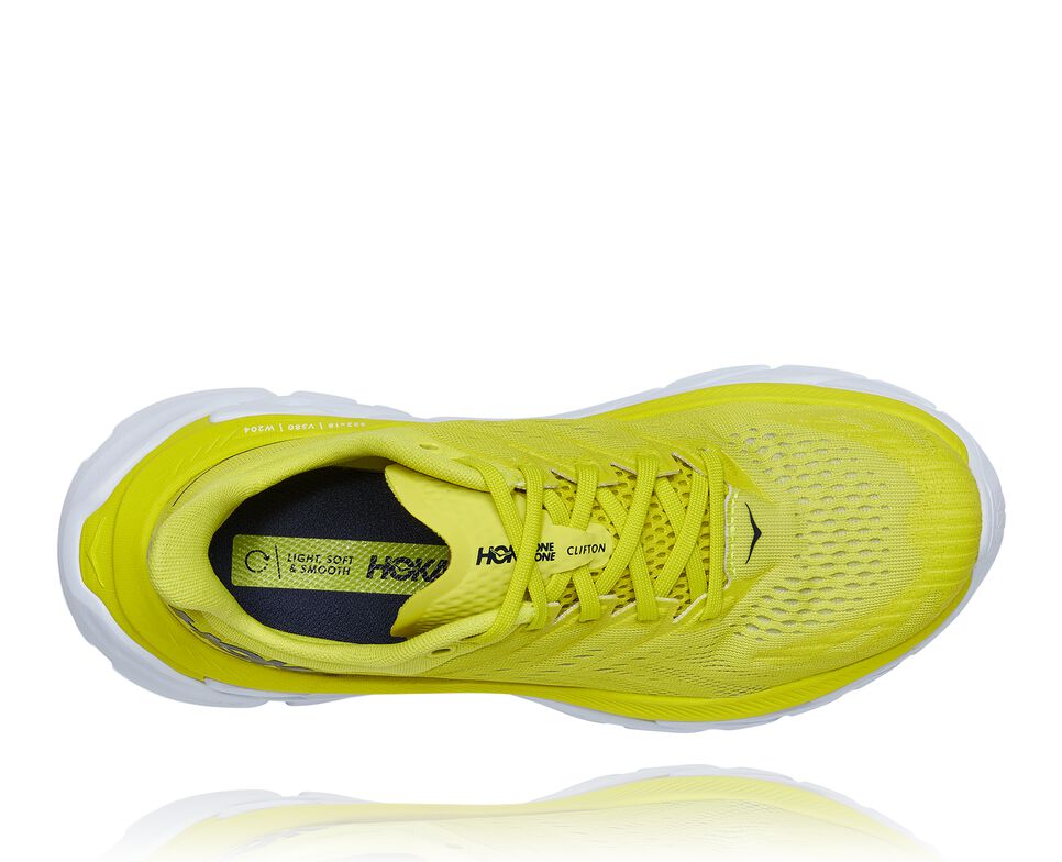 Hoka One One Clifton Edge Stabila Löparskor Herr Vita | 13ZFRWDCG