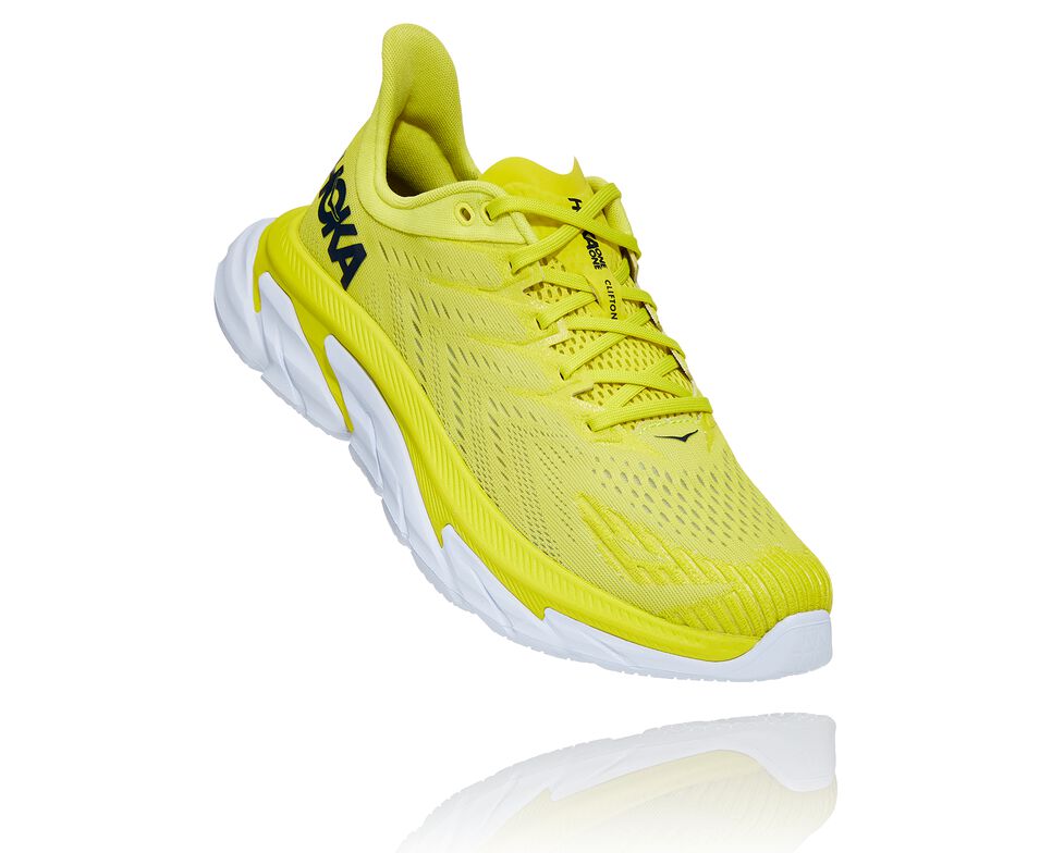 Hoka One One Clifton Edge Stabila Löparskor Herr Vita | 13ZFRWDCG