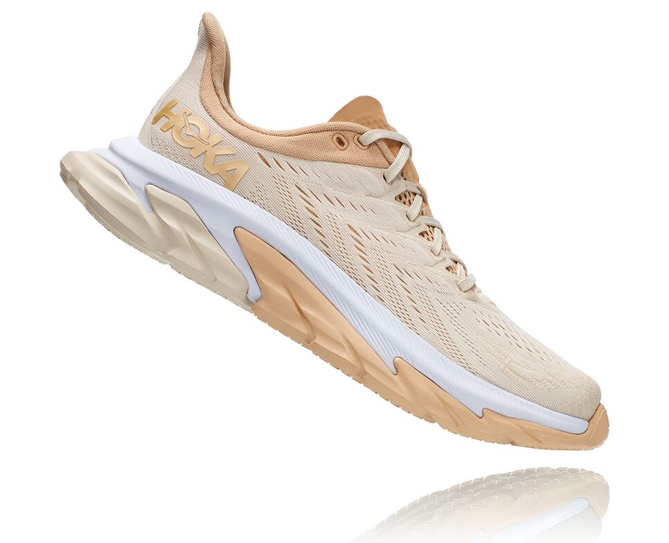 Hoka One One Clifton Edge Stabila Löparskor Dam Beige | 37LOQIPZE