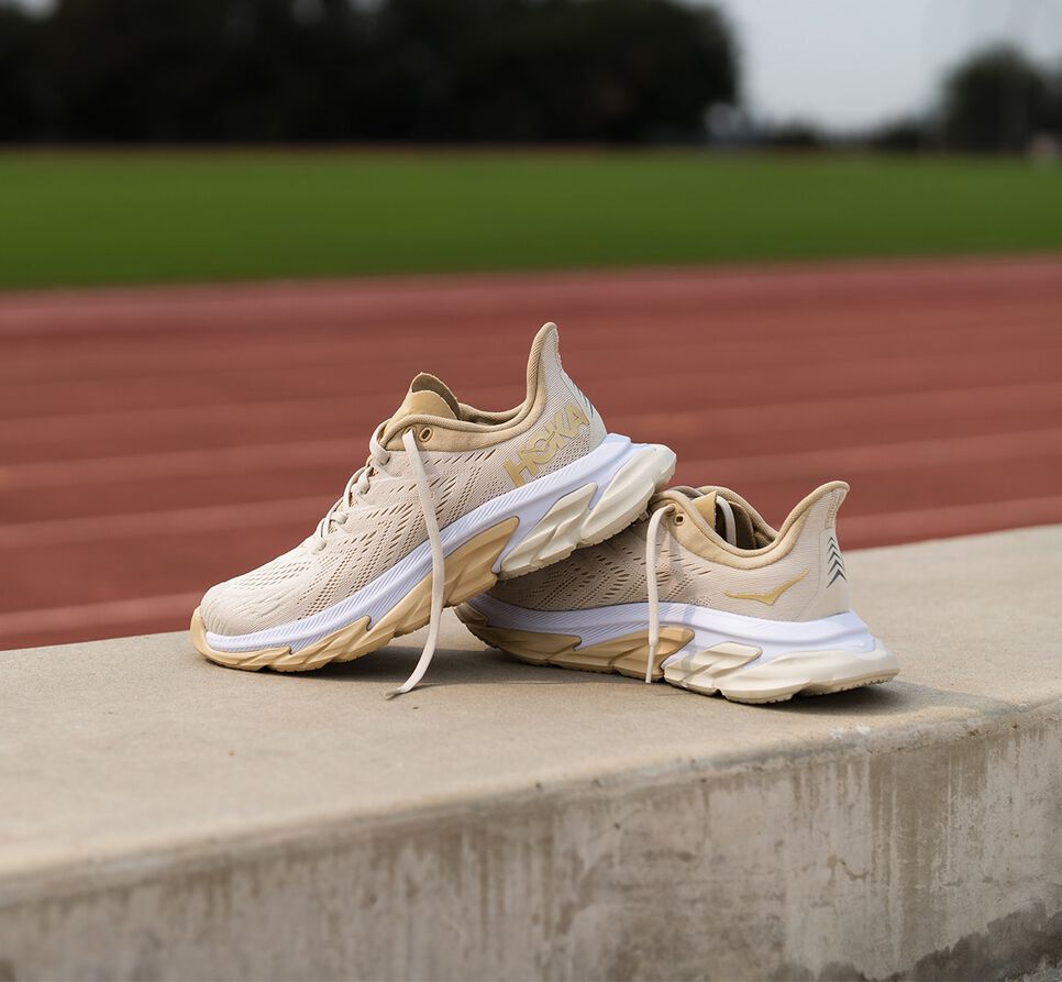 Hoka One One Clifton Edge Stabila Löparskor Dam Beige | 37LOQIPZE