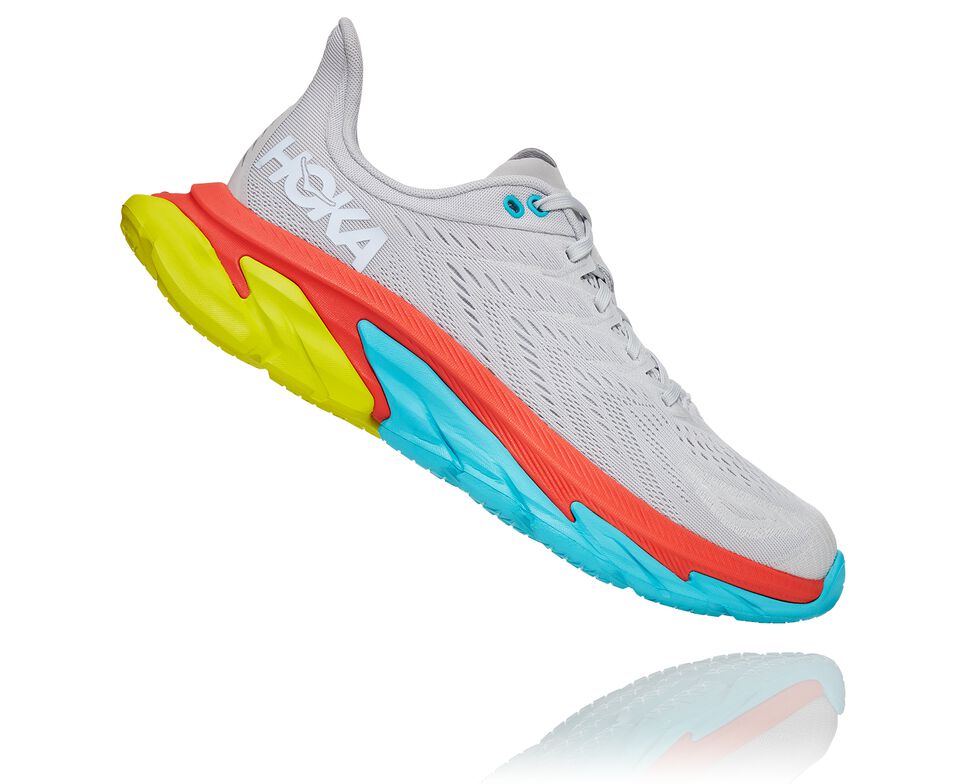 Hoka One One Clifton Edge Stabila Löparskor Herr Vita | 38LSFTYEJ