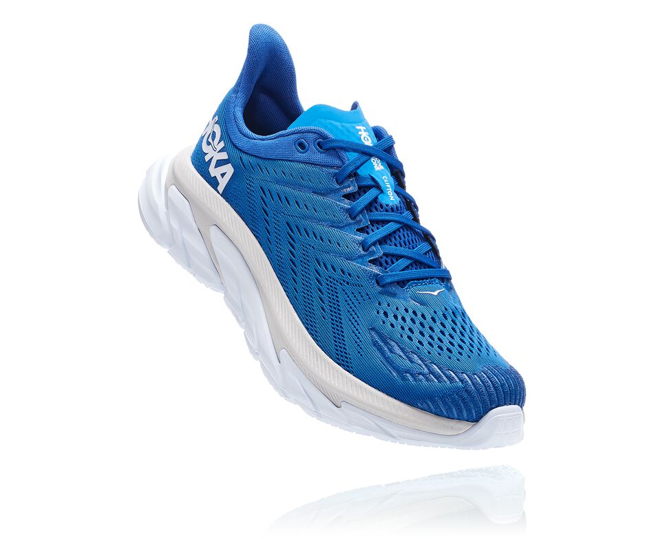 Hoka One One Clifton Edge Stabila Löparskor Herr Vita | 47FCTPJVI