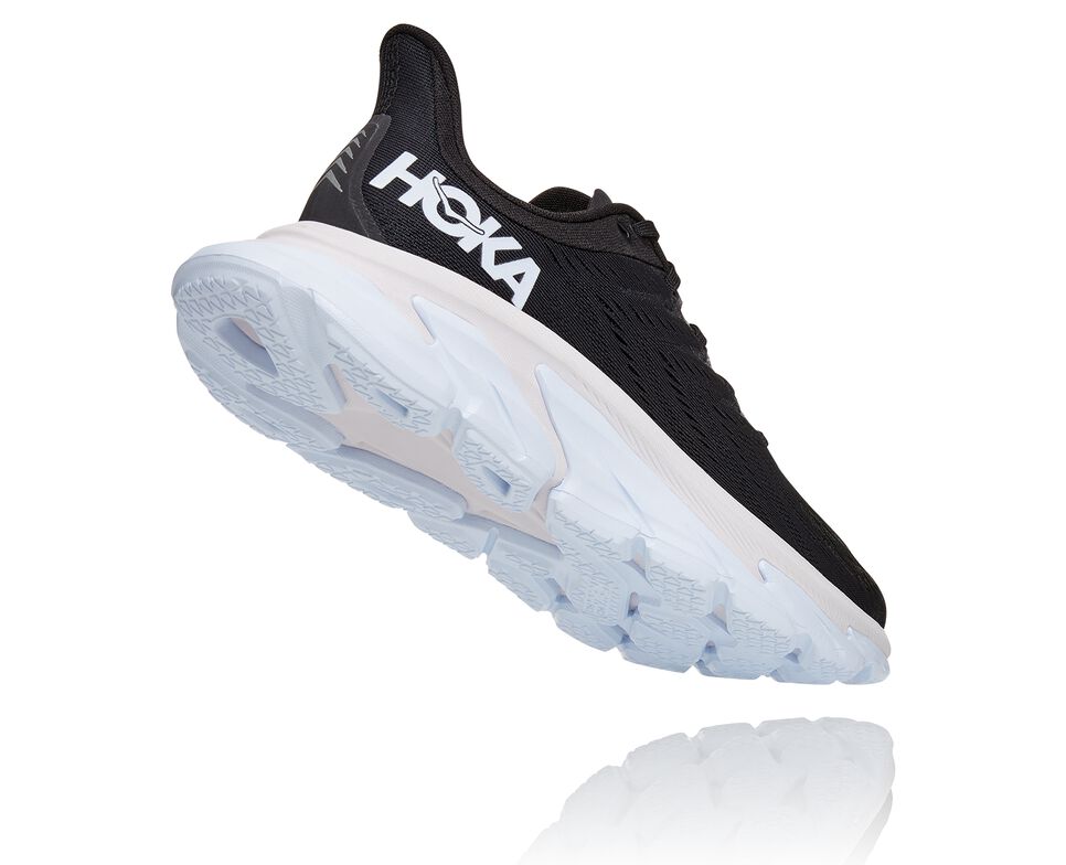 Hoka One One Clifton Edge Stabila Löparskor Herr Svarta Vita | 53MPLUIKD