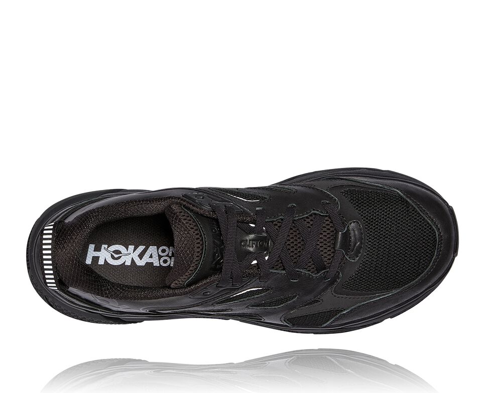 Hoka One One Clifton L Stabila Löparskor Unisex Svarta | 27RKHYEAD