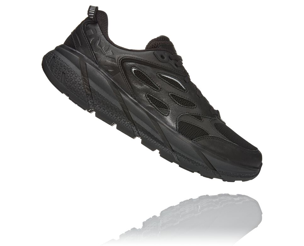 Hoka One One Clifton L Stabila Löparskor Unisex Svarta | 50DKCAYNG