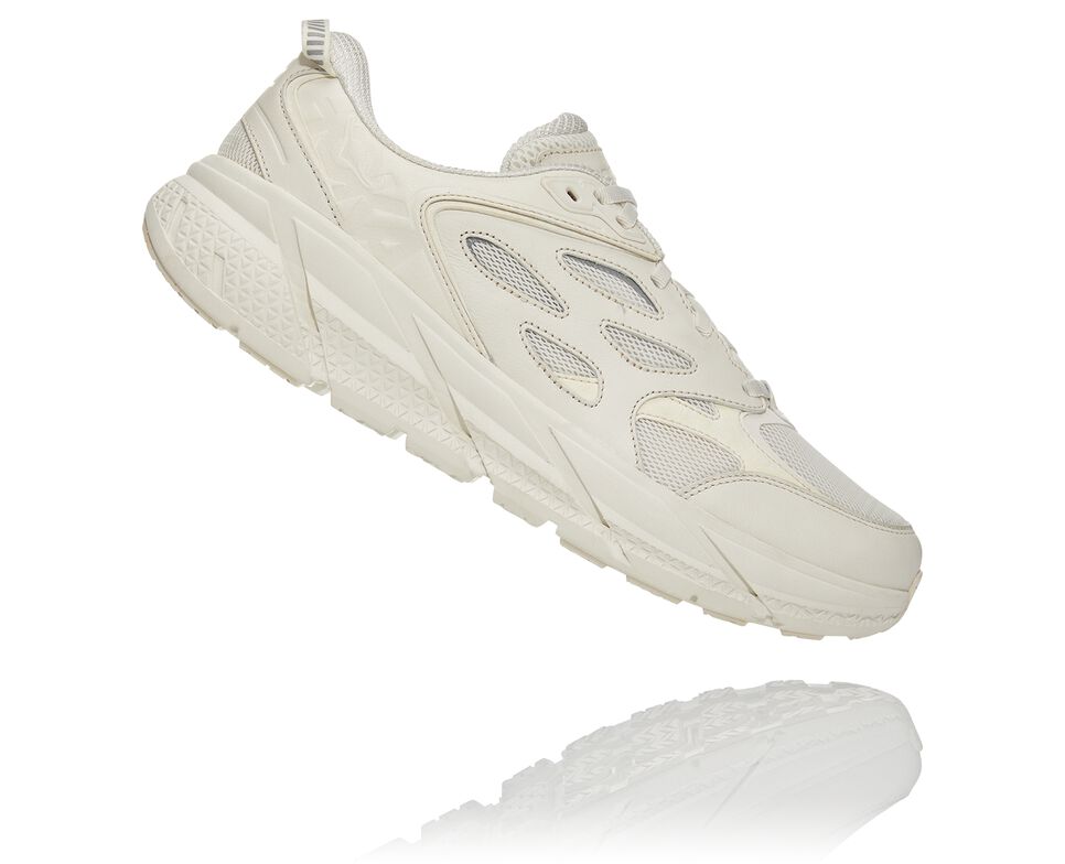 Hoka One One Clifton L Stabila Löparskor Unisex Tofu / Tofu | 97PAVMIDU