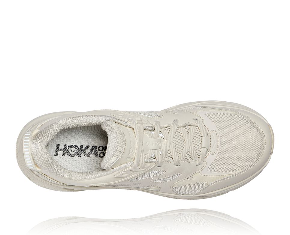 Hoka One One Clifton L Stabila Löparskor Unisex Tofu / Tofu | 97PAVMIDU