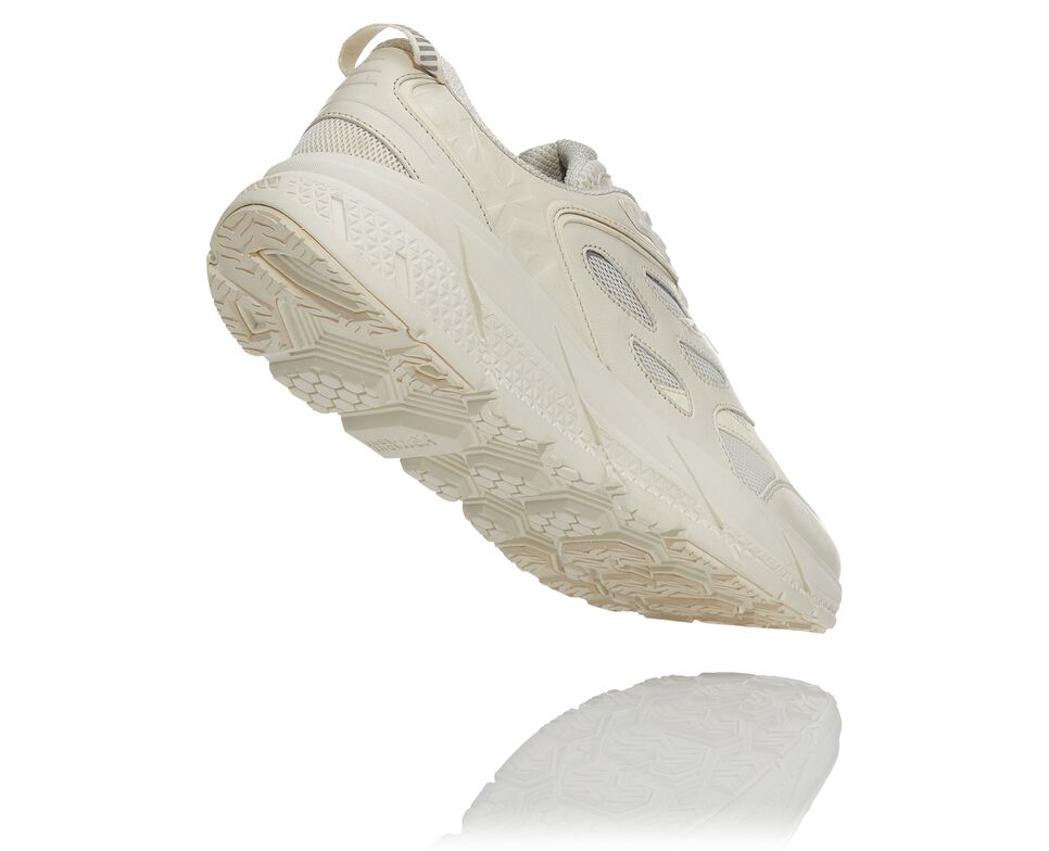 Hoka One One Clifton L Stabila Löparskor Unisex Tofu / Tofu | 97PAVMIDU