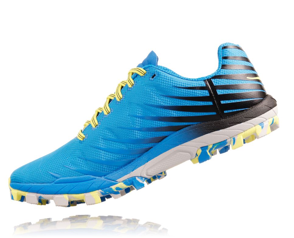 Hoka One One EVO Jawz Trail löparskor Dam Cyan / Citrus | 01KDMQVJY