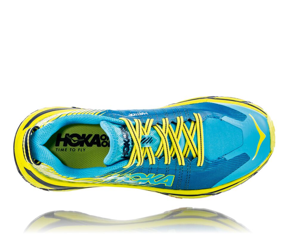 Hoka One One EVO Mafate 2 Trail löparskor Dam Cyan / Citrus | 31GCYSQEF