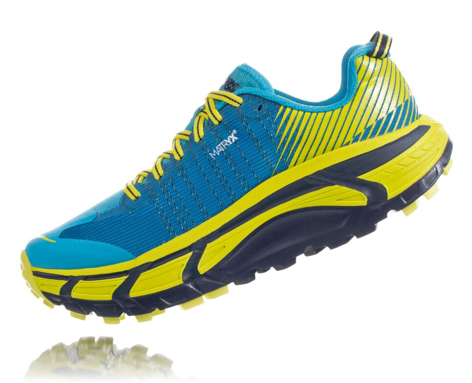 Hoka One One EVO Mafate 2 Trail löparskor Dam Cyan / Citrus | 31GCYSQEF