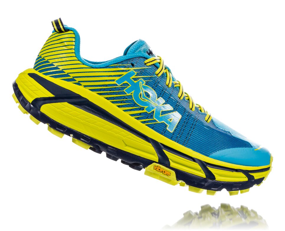 Hoka One One EVO Mafate 2 Trail löparskor Dam Cyan / Citrus | 31GCYSQEF