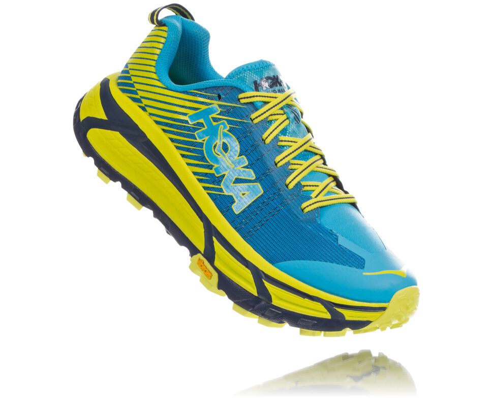 Hoka One One EVO Mafate 2 Trail löparskor Dam Cyan / Citrus | 31GCYSQEF