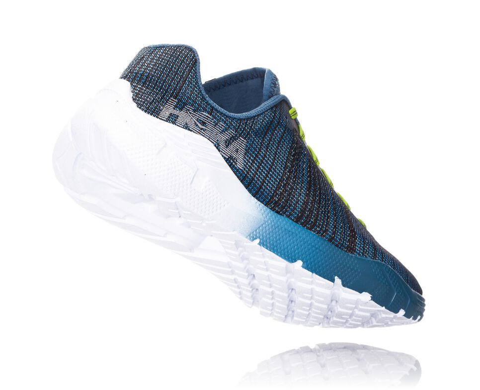 Hoka One One EVO Rehi Stabila Löparskor Herr Citrus / Cyan | 50UOJYNTH