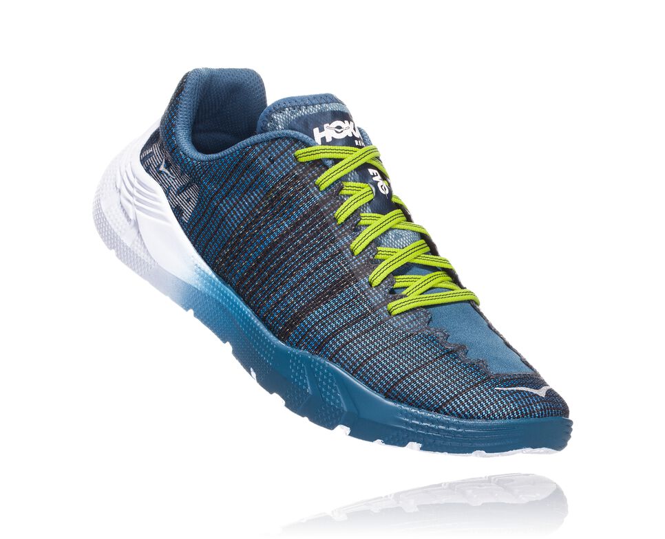 Hoka One One EVO Rehi Stabila Löparskor Herr Citrus / Cyan | 50UOJYNTH