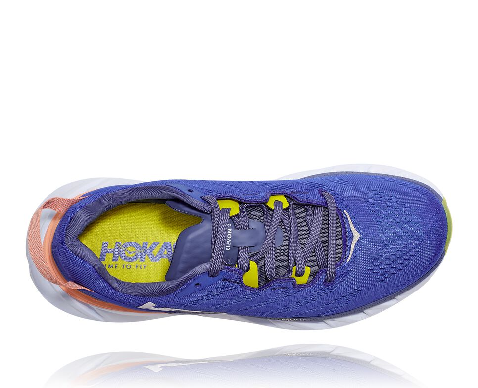 Hoka One One Elevon 2 Stabila Löparskor Dam Blå Vita | 72CTAVUWE