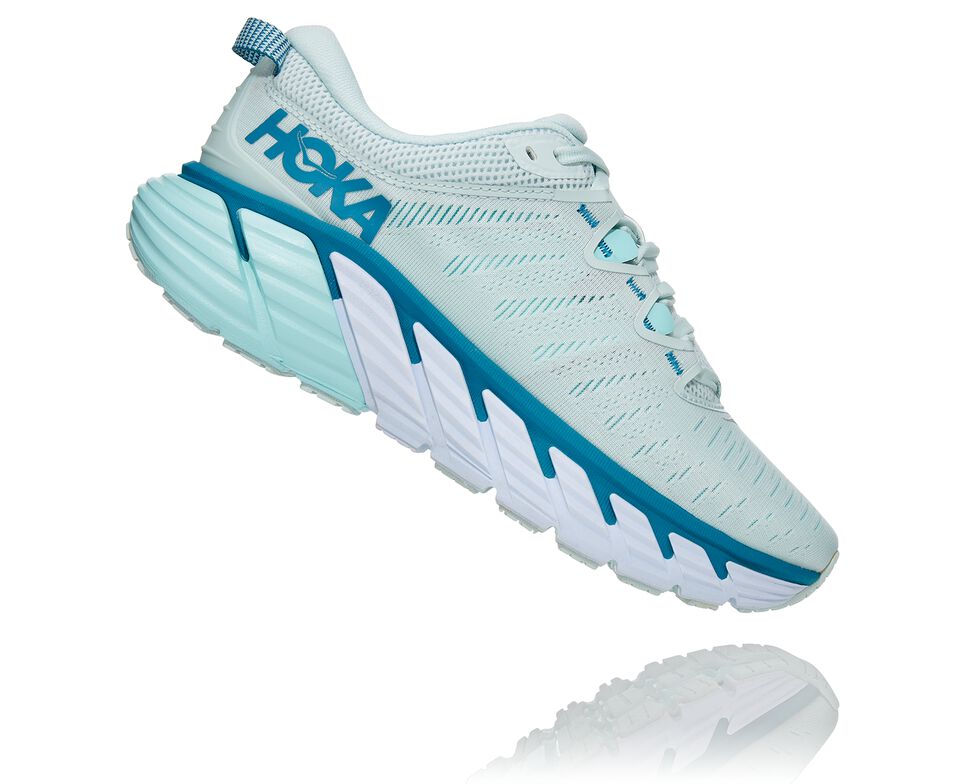 Hoka One One Gaviota 3 Stabila Löparskor Dam Blå | 12YFVBIXN