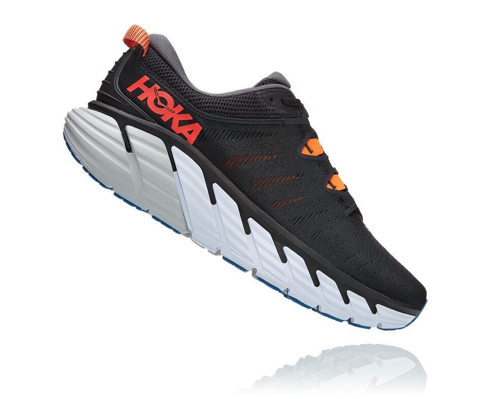 Hoka One One Gaviota 3 Stabila Löparskor Herr Svarta | 59QSVIBPN