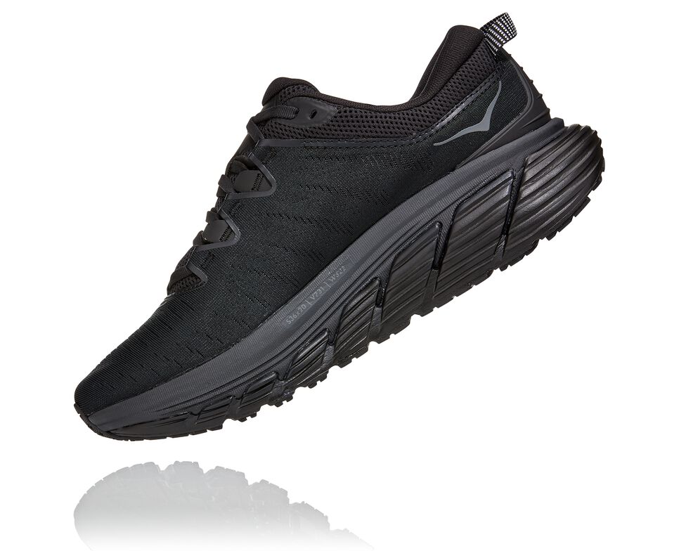 Hoka One One Gaviota 3 Stabila Löparskor Dam Svarta Svarta | 93ZMSHNXQ