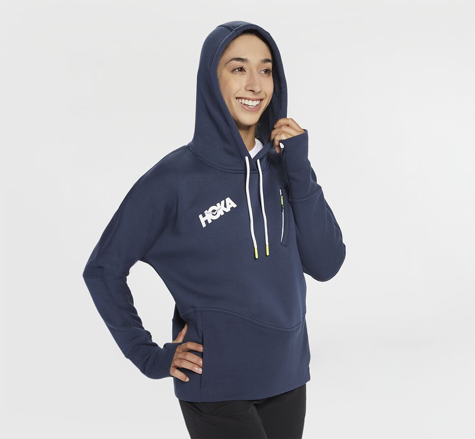 Hoka One One Hoodie Hoodie Dam Moonlit Ocean | 95PWYCKTB