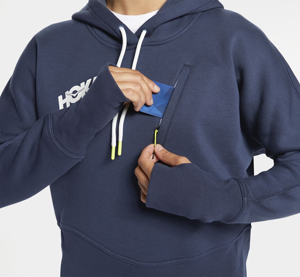 Hoka One One Hoodie Hoodie Dam Moonlit Ocean | 95PWYCKTB