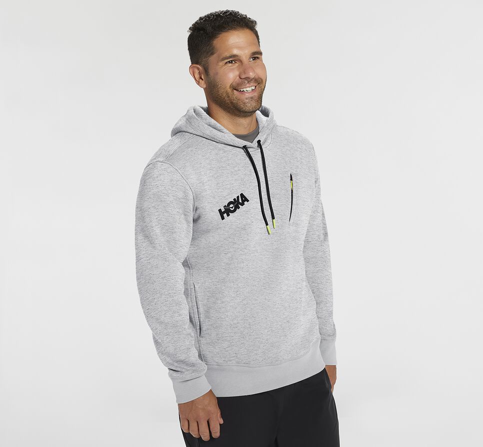 Hoka One One Hoodie Hoodie Herr Wild Dove | 54PZIREFV