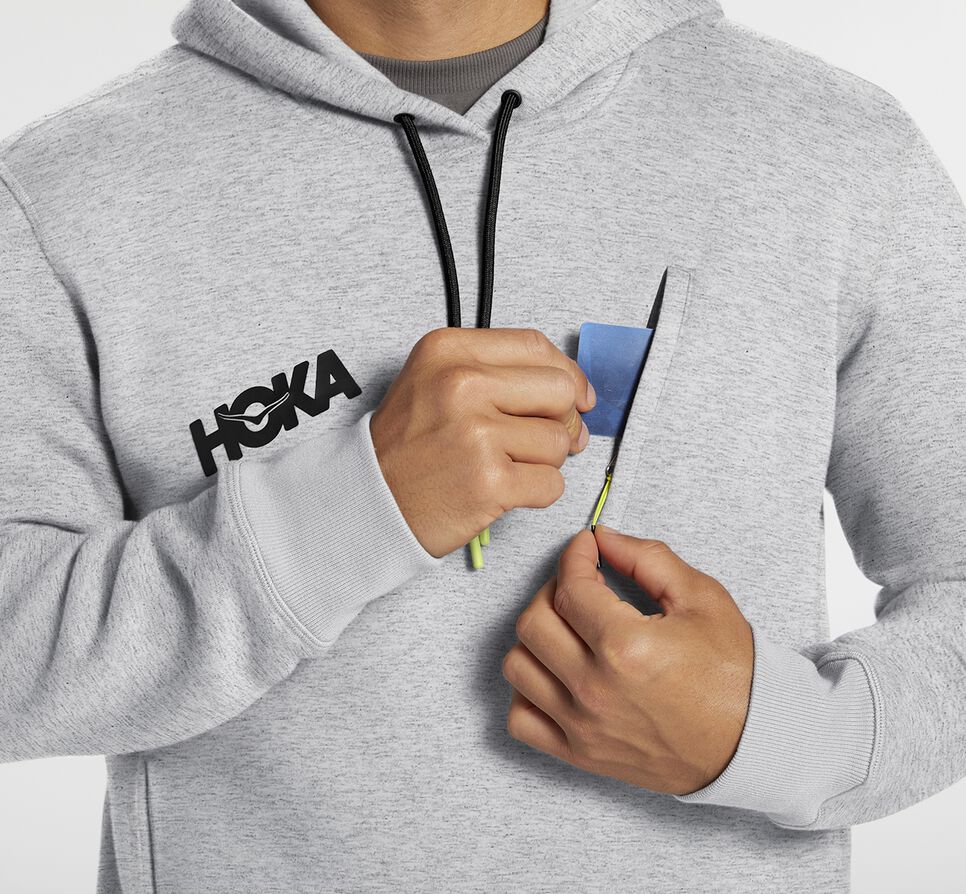 Hoka One One Hoodie Hoodie Herr Wild Dove | 54PZIREFV