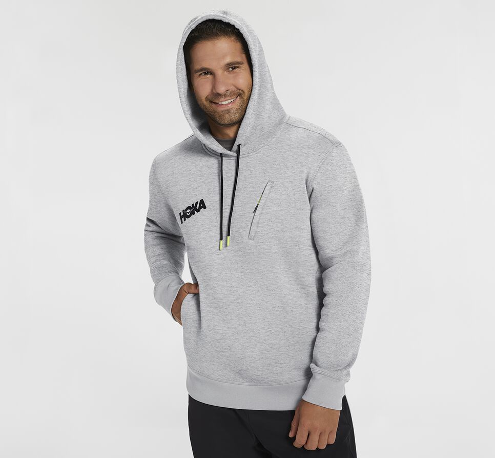 Hoka One One Hoodie Hoodie Herr Wild Dove | 54PZIREFV