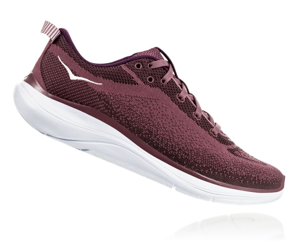 Hoka One One Hupana Flow Stabila Löparskor Dam Rosa Bruna Mörk | 89QAHITFO