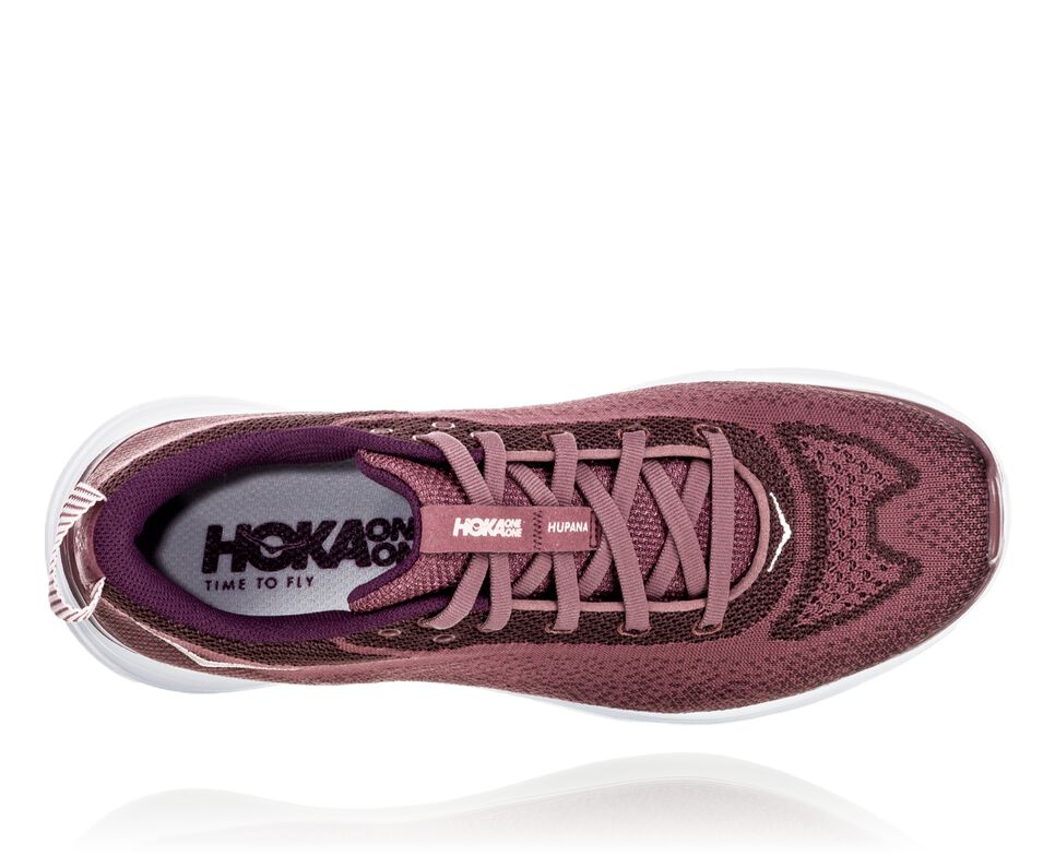 Hoka One One Hupana Flow Stabila Löparskor Dam Rosa Bruna Mörk | 89QAHITFO